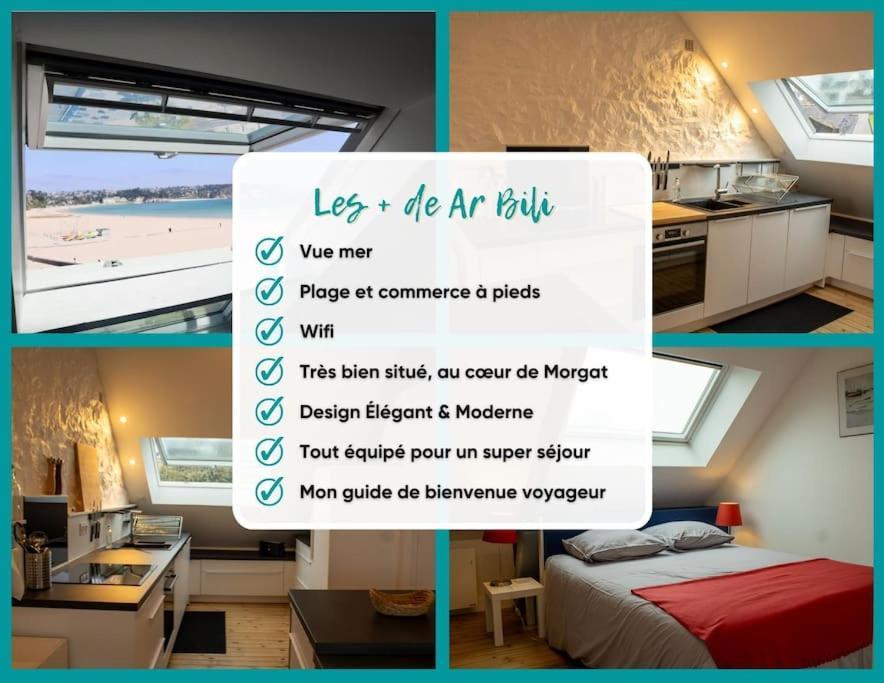 Ar Bili/Vue Mer/Wifi Crozon Luaran gambar